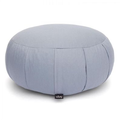 Meditationskissen Zafu Classic Dinkelfüllung Bezug grau