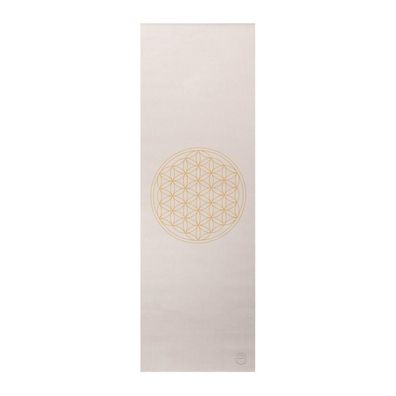 Yogamatte Leela Collection silber Motiv Blume des Lebens