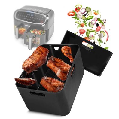 Duronic AFL2 Silikonform Antihaft Silikoneinsatz Airfryer Zubehör für AF34