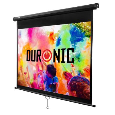 Duronic MPS70 Leinwand 70" Rollo Heimkino 4K Full HD 3D Beamer Präsentation