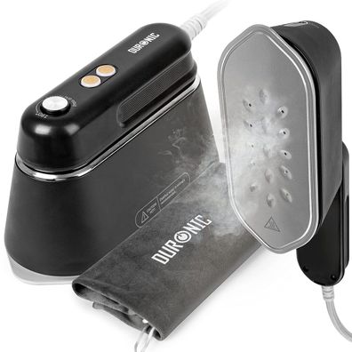 Duronic HS90 BK Mini Dampfbügeleisen 1200W Reisebügeleisen Dampfglätter