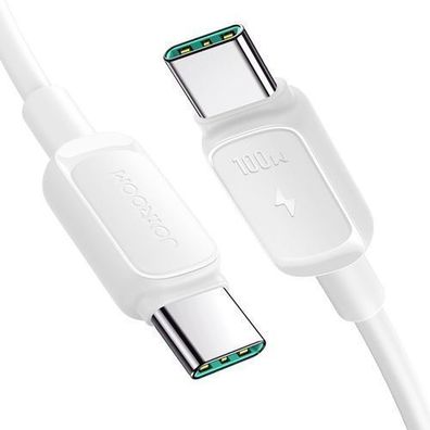 Joyroom A14 Multifarb-Serie USB-C/USB-C Ladekabel 100W, 1.2m, Weiss