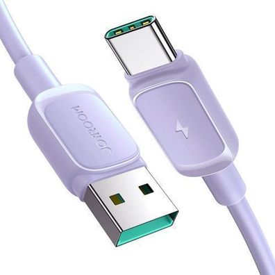 Joyroom Serie A14 USB-A/USB-C Datenkabel, 3A, 1,2m, Violett