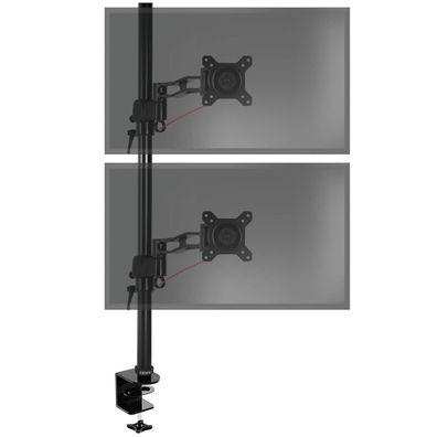 Duronic DM35V2X2 Monitorarm Vertikale 2 Bildschirme bis 27 Zoll Monitore