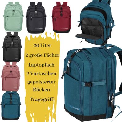 Travelite Freizeitrucksack, Handgepäck - 20 Liter Reiserucksack
