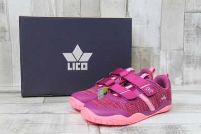 LICO Mädchen Barfuss-Kletthalbschuh pink-rosa