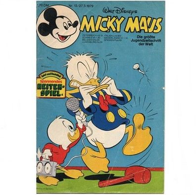 Micky Maus Comics Heft Nr. 13 von 1979 Walt Disney Original Vintage Sammlerheft