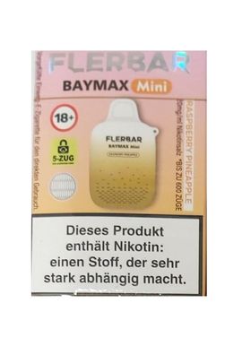 Flerbar Baymax Box Rainbow Raspberry Pineapple 20mg Nikotin E-Zigarette Vape