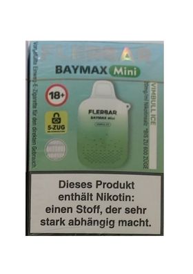 Flerbar Baymax Box Vimbull Ice 20mg Nikotin E-Zigarette Vape Energy Ice