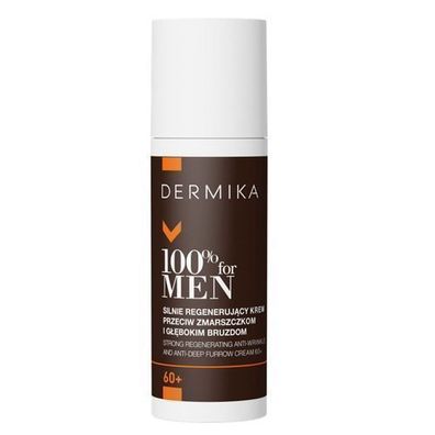 Dermika Intensiv Regenerationscreme fuer Herren 60 + , Anti-Falten Pflege fuer Tiefe
