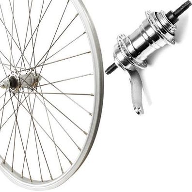 Hinterrad 24" Rücktritt, Kasten-Alu, RBN, silber, Zub., Roland, 800274