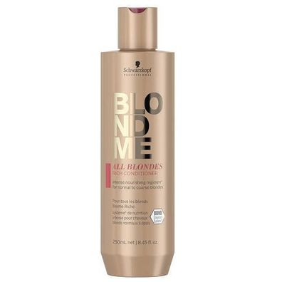 Schwarzkopf BlondMe Pflege-Conditioner fuer blondes Haar, 250 ml