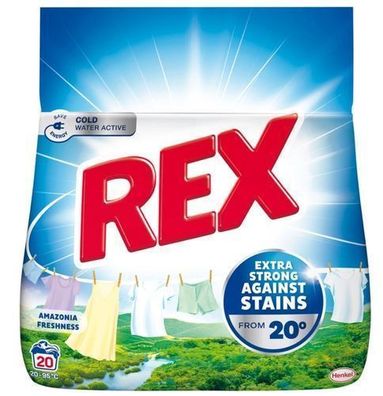 Rex Amazonia Freshness Universelles Waschpulver, 1,1 kg