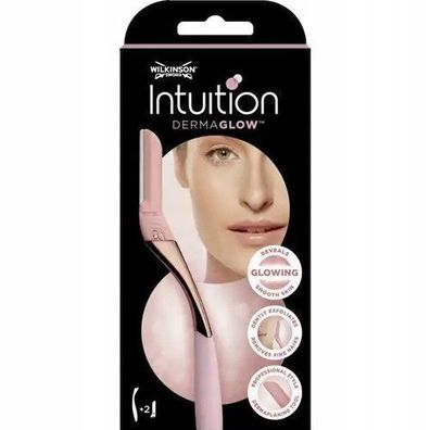 Wilkinson Intuition Dermaglow Dermaplaning-Set mit Praezisionswerkzeug & 2 Ersatz