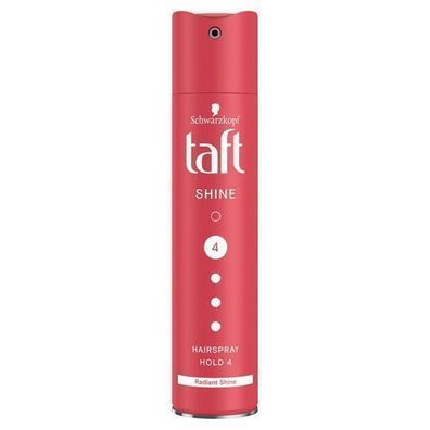 Schwarzkopf Taft Glanz Haarspray Stufe 4, 250 ml - Halt und Glanz fuer Ihr Haar