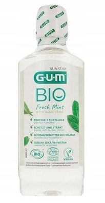 GUM Bio Mundspuelung 500ml - Natuerliche Mundhygiene fuer langanhaltende Frische