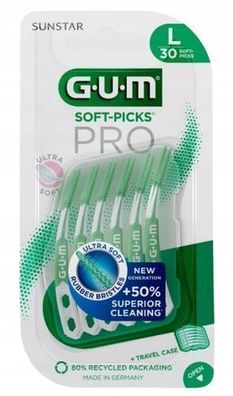 Sunstar GUM Soft-Picks Pro Zahnzwischenraumbuersten gross, 30 Stueck