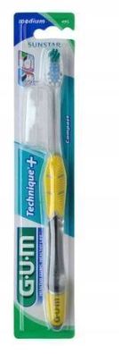 GUM Technique+ Komplettzahnbuerste, mittlere Haerte, 1 Stueck