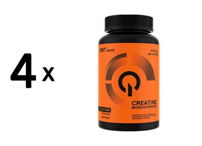 4 x QNT Creatine (200 Tabs)