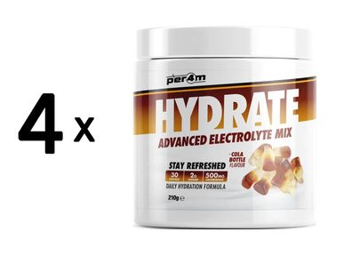 4 x Per4m Hydrate Advanced Electrolyte Mix (210g) Cola Bottle