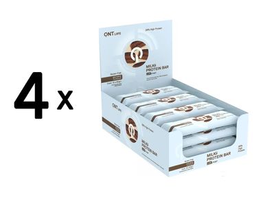 4 x QNT MILKii Protein Bar (12x60g) Brownie