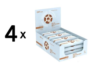 4 x QNT MILKii Protein Bar (12x60g) Cookie