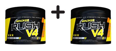 2 x Stacker2 Rush V4 (30 serv) Lemon Lime