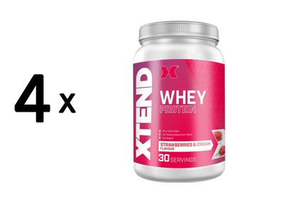 4 x Xtend Whey Protein (810g) Strawberries and Cream