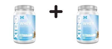 2 x Xtend Whey Protein (810g) Vanilla Ice Cream