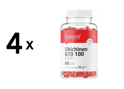 4 x OstroVit Ubichinon Q10 (100 vcaps) Unflavoured