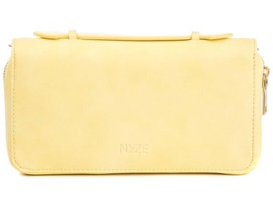 NYZE Wallet Clutch Damen Börse, Umhängetasche - Farben: Yellow
