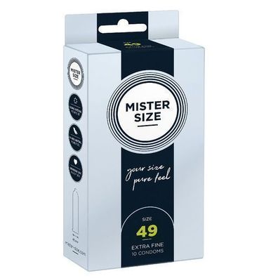 Mister Size Kondome - Perfekte Passform 49mm, 10 Stueck