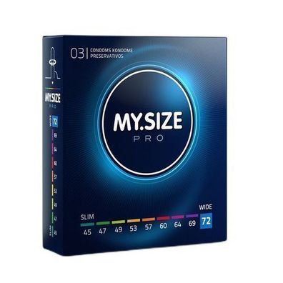 My. Size Pro Kondome 72mm, 3er Pack - Premium Medizinische Kondome