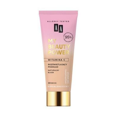 AA Mein Schoenheitskraft Illuminierende Foundation 03 Beige, 30ml
