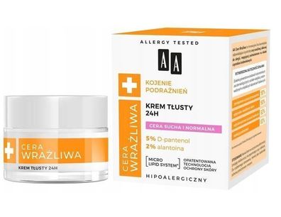 AA Sensible Haut, Reichhaltige 24h Creme, 50 ml