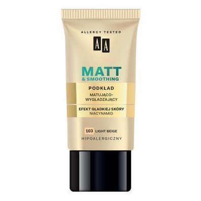 Oceanic AA Make Up Matt Foundation Glaettend & Mattierend 103 Light Beige, 30 ml