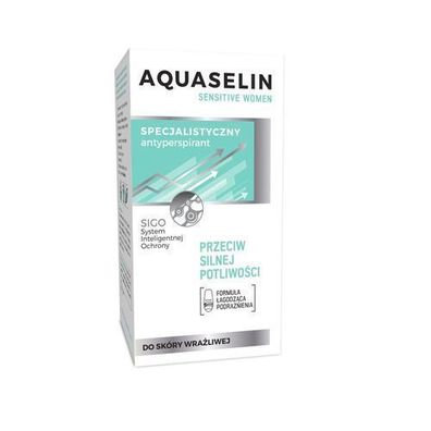 Aquaselin Damen Antitranspirant Roll-on fuer sensible Haut, 50 ml