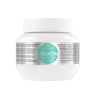 Keratin Haarmaske mit Milchproteinen - Intensive Reparatur fuer strapaziertes Haa