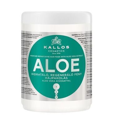 Kallos KJMN Aloe Vera Haarmaske - 1000 ml Pflege und Feuchtigkeit fuer Ihr Haar