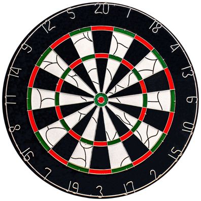 BULL'S Bristol Flocked Paper Dart Board / 1 Stck