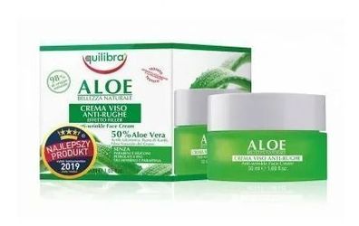 Equilibra Anti-Falten-Gesichtscreme mit Aloe, 50 ml
