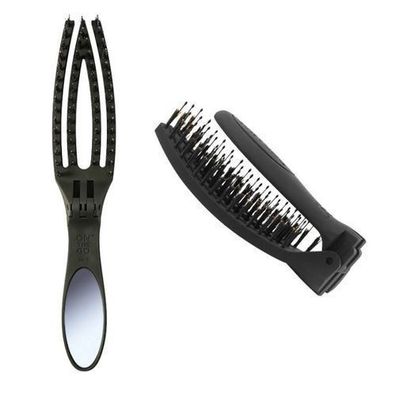 Olivia Garden On The Go Kompakte Haarbuerste mit Spiegel fuer glattes und stilvoll