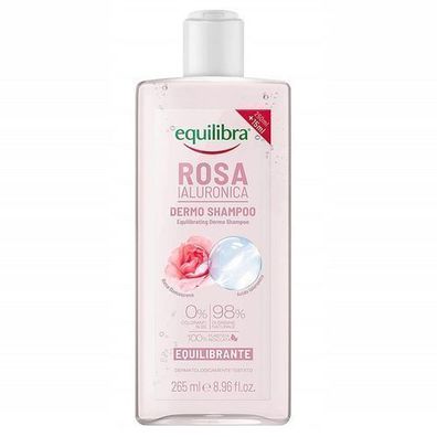 Equilibra Ausgleichendes Shampoo mit Rose und Hyaluronsaeure, 265 ml