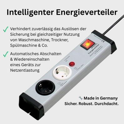 Ehmann 100063 Spezial Energieverteiler, silber-schwarz