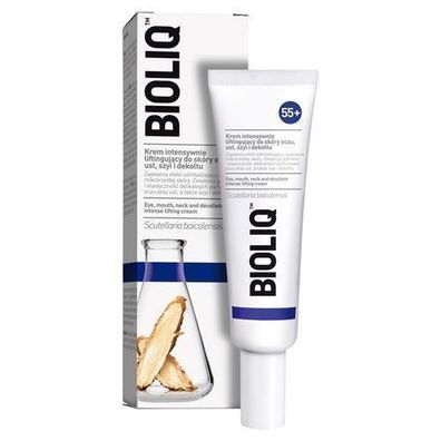 Bioliq 55+ Intensiv Lifting-Creme fuer Gesicht, Augen, Hals und Dekollete, 30 ml