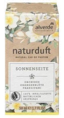 Alverde Sonnenseite Eau de Parfum, 50ml - Premium Duft fuer sonnige Stunden und L