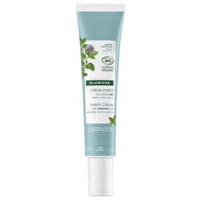 Klorane Aquatic Mint Reinigungscreme fuer Mischhaut und fettige Haut, 40ml