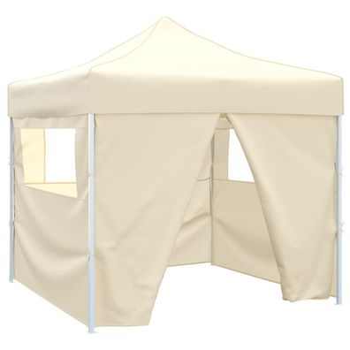 Pavillon | Gartenzelt | Faltzelt | Pop-Up Zelt | mit 4 Seitenteilen | 3 x 3 m