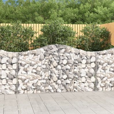 Sichtschutz | Steinkorb | Gabione mit Hochbogen | Drahtzaun | Gabionenkorb