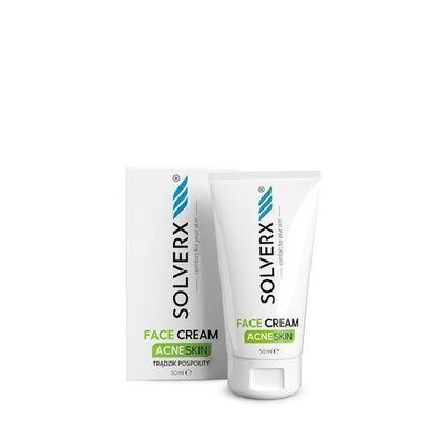 Solverx Hautcreme gegen Akne fuer fettige und unreine Haut, 50ml